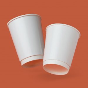 PLA coated double wall takeaway cup